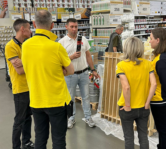 Пена в магазине